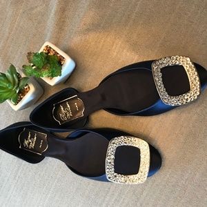 Roger Vivier - Ballerine Chips Strass d'Orsay Flat